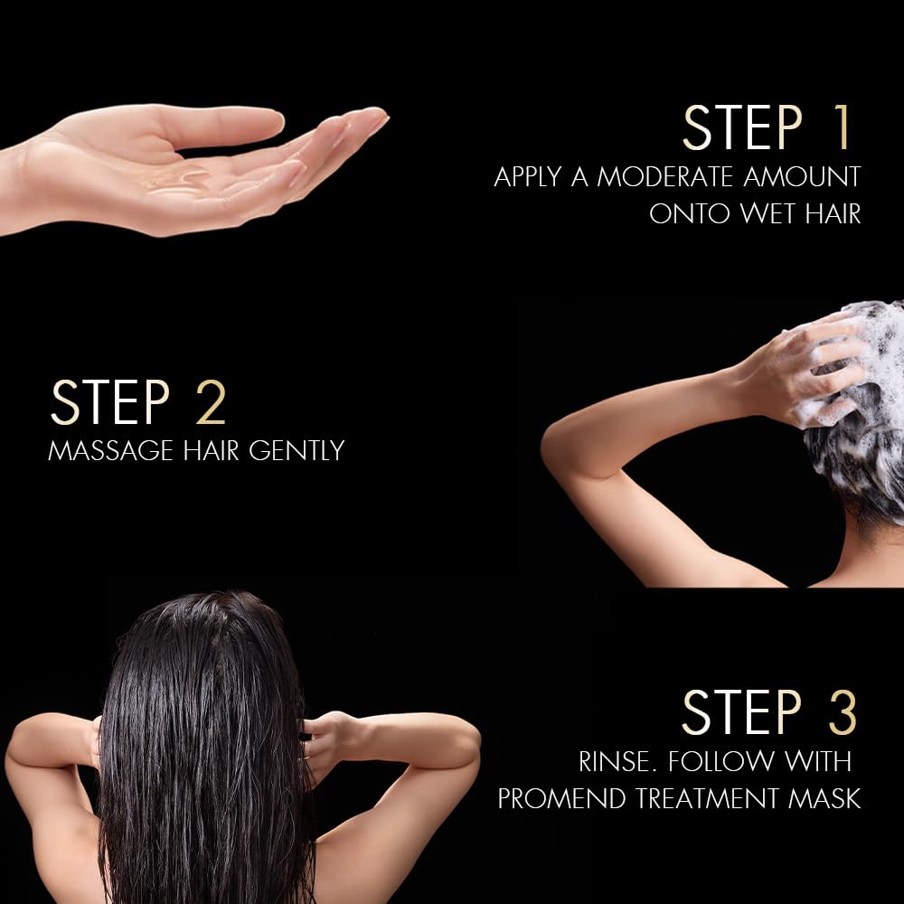 Nexxus Promend Repair Keratinizing Shampoo For Damaged Hair 250ml | 12 X Stronger | 200% Smoother | Crafted with Magnolia Parfum Fragrance Profile