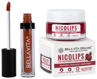 Bella Vita Organic Lip Scrub Balm Brightening Dark Lips for Dry Lips/Smoker/Chapped Lip Kiss-Proof 4.5 ml 18-hr Stay Waterproof Intense Moisturisation Just Nude