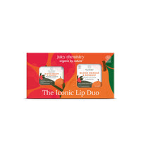 Juicy Chemistry Iconic Lip Duo Kit - Blood Orange & Rosehip Lip Balm, 5 g & Blood Orange & Rosehip Lip Scrub, 10 g | Enriched with Natural Ceramides to Exfoliate, Hydrate & Moisturise Lips