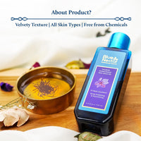 Blue Nectar Kumkumadi Body Oil for Glowing Skin | Moisturizing Body Oil for Dry Skin with Relaxing Aroma | Plant Based Body Oil for Women & Men (12Herbs, 200ml)