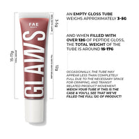 FAE Beauty Peptide Lip Gloss | With Passionfruit Oil & Argireline to Smoothen, Even, and Soften Lips | Non Sticky | Hydrating | Vegan | Shade Thriving | Warm Plum Jam