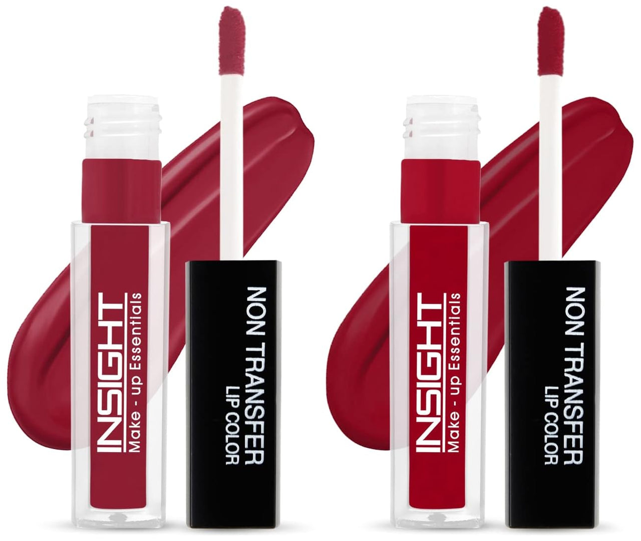 INSIGHT Non Transfer Matte Lip Color, 4Ml (12 Red Room) & Matte Lip Color, 4Ml (21 Romance)