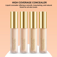 Lakyou Beauty High Coverage Liquid Concealers | Lightweight | Full Coverage | Smooth Finish | Long Lasting | Shade-04(Natural Nude) | 5.5ml