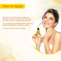 Lotus Herbals WhiteGlow Vitamin C and Gold Radiance Face Oil | For Dull & Dry Skin | Intense Hydration | 15ml (Pack of 2)