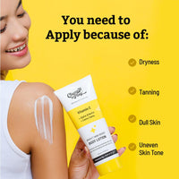 Chemist at Play Foot Cream for Cracked Heels | Up to 24 hours of Moisturization 50gm + Brightening Body Lotion with Ceramides | Alpha Arbutin, Camu Camu & Vitamin C - 200ml