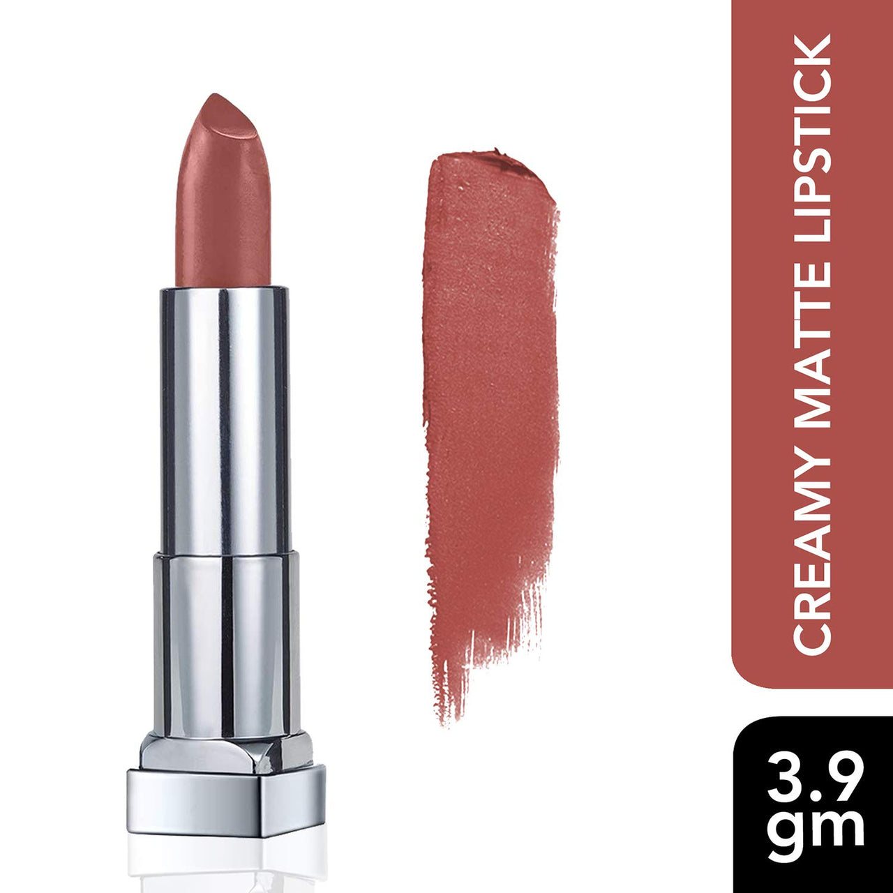 Maybelline New York Hypercurl Mascara Waterproof, Black, 9.2ml And Maybelline New York Color Sensational Creamy Matte Lipstick, 657 Nude Nuance, 3.9g