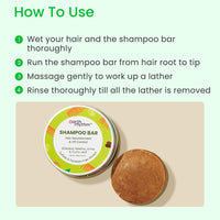 Earth Rhythm Shikakai Shampoo Bar for Hairfall | Contains Shikakai, Curry Leaf, Reeta & Amla Extracts | Men & Women | Sulphate & Paraben Free (Tin Packaging) - 80gm