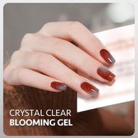 Bolt Bee Blooming Gel 15ml Clear Uv Led Blossom Gel Polish for Spreading Effect Marble Natural Stone Watercolor Floral Print Soak off Diy Nail Art Design Manicure Gift for Women