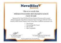 DERMATOUCH Bye Bye Pigmentation Face Wash || Anti Pigmentation Face Wash for Women/Men with Niacinamide, Kojic Acid, & Glutathione -30G