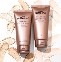 mCaffeine Shimmer Body Polishing Kit for women and men| Shimmer Body Scrub with Coffee & Shimmer Body Butter with Cocoa Butter | For Illuminizing Soft Shimmer & Glowing Skin for men and women
