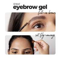 Ruby's Organics Dark Brown Tinted Eyebrow Gel with Castor Oil - Waterproof & Smudgeproof, Lifts, Shapes and Thickens Scanty Brows, Promotes Hair Growth, Natural & Non-Toxic Face Makeup for Women - 6ml