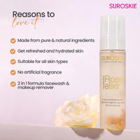 Suroskie Rose Water Elixir Face Mist 100Ml | Pure Rose Water | Face Toner For Glowing, Refresh & Hydrating Skin | Minimize Large & Open Pores | Balance Ph Of Skin | Gulab Jal For Women & Men