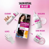 L Oréal Paris Casting Creme Gloss Hair Color - 300 Darkest Brown (87.5g+72ml)