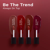 Pilgrim Matte Mini Liquid Lipstick 4 in 1 Pack Smudgeproof, Hydrating & Lightweight (Always on Top, 4 ml)