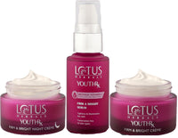 Lotus Herbals YouthRx Firm & Bright Cream_50g + Night Cream_50g + Face Serum_30g (Set Of 3)