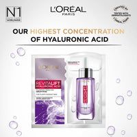 L'Oréal Paris Revitalift Serum Sheet Face Mask, Fresh Mix, With Hyaluronic Acid + Natural Algae, 33g