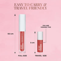 Just Herbs Ayurvedic Liquid Lipstick Kit Set of 5 with Long Lasting, Hydrating & Lightweight Lip Colour, Nudes & Browns - Paraben & Silicon Free - 5 ml