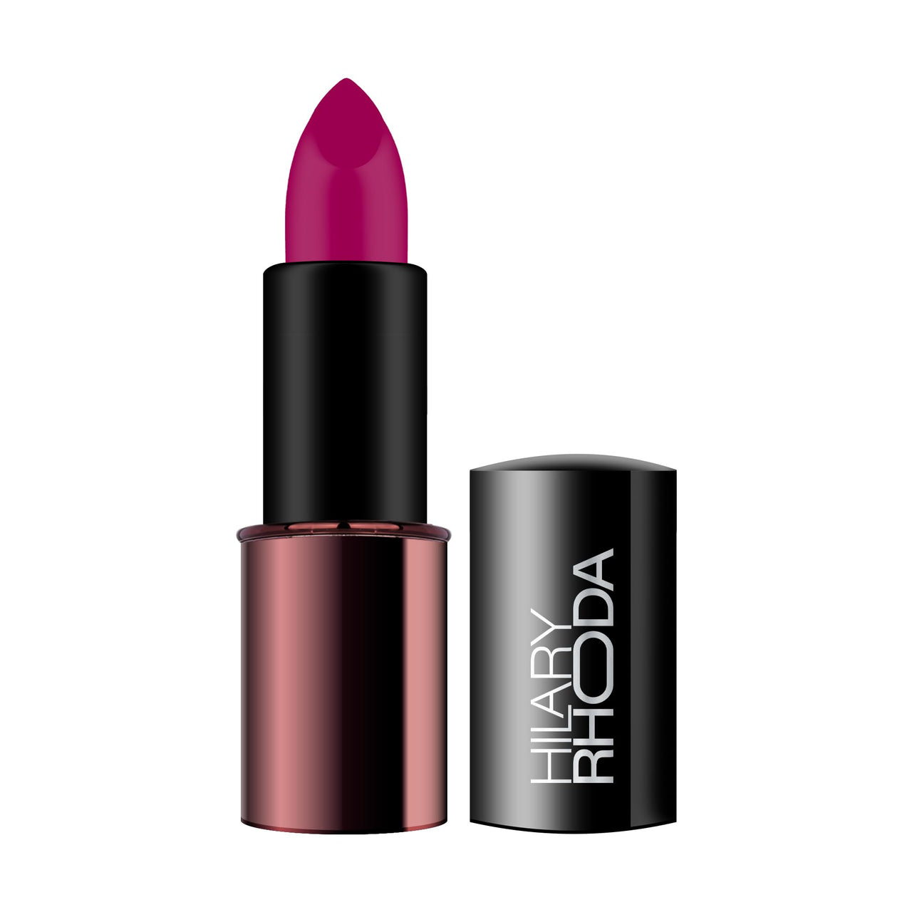 Hilary Rhoda Creamy Touch Lipstick | Infused with Olive Oil, Shea Butter & Vitamin E | Highly Pigmented & Creamy Texture | Long Lasting & Keeps Lips Moisturising - 4g (Raspberry - Shade 08)