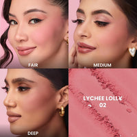 Typsy Beauty Ph-antastic Color Adjusting Blush|Lychee Lolly 02|Flawless Finish|Featherlight|Long Lasting|4g