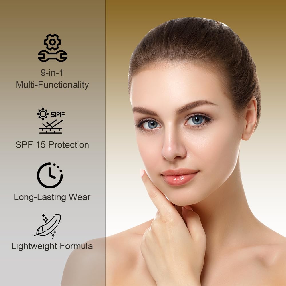 Lakyou Beauty 9in1 BB Cream | Waterproof | Very Light | Long Lasting | Long Lasting | 24hrs Hydration Even Skin Tone | SPF 15 | Shade-02(Soft Ivory) | Pack Of 2