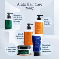 Arata Natural Oil Control Cleansing Shampoo With Maple, Sugarcane & Blueberry Extracts For Women & Men | All-Natural, Vegan & Cruelty-Free, 300 ML