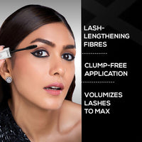 RENEE Volumax Mascara Black 10ml | Quick Dry, Waterproof, Long Lasting Weightless Formula | Volumizes, Lengthens & Conditions the Lashes With Intense Color | 360 - Degree Wand for Clump Free Application