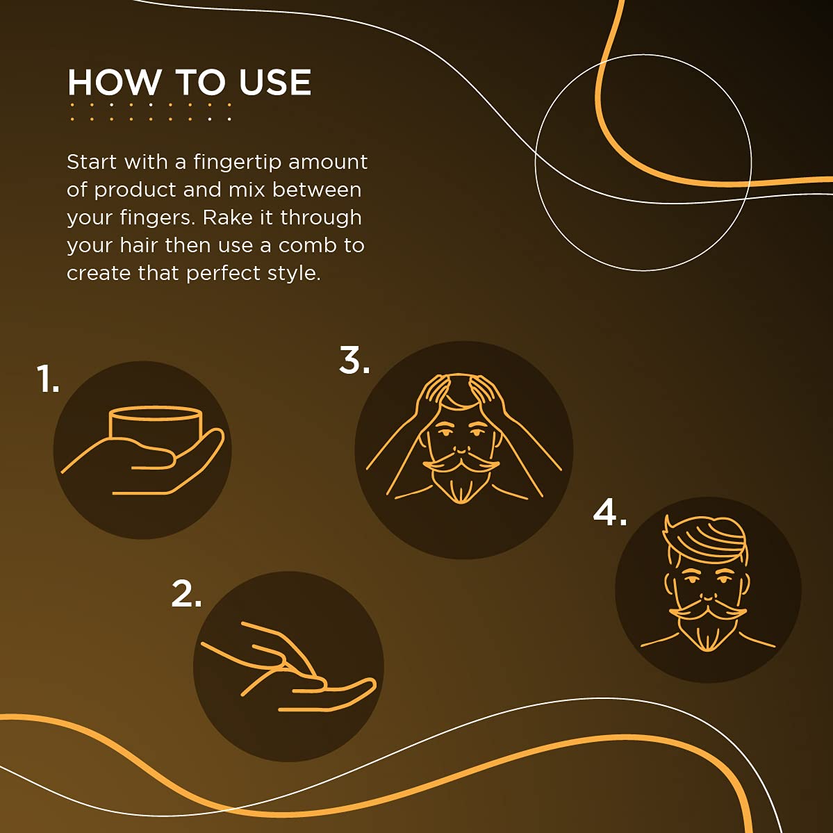 Men Deserve Hair Styling Ultra Shine Pomade for Strong Hold and Wet Look hairstyles | hair wax for men | Pomade for men (50gm)