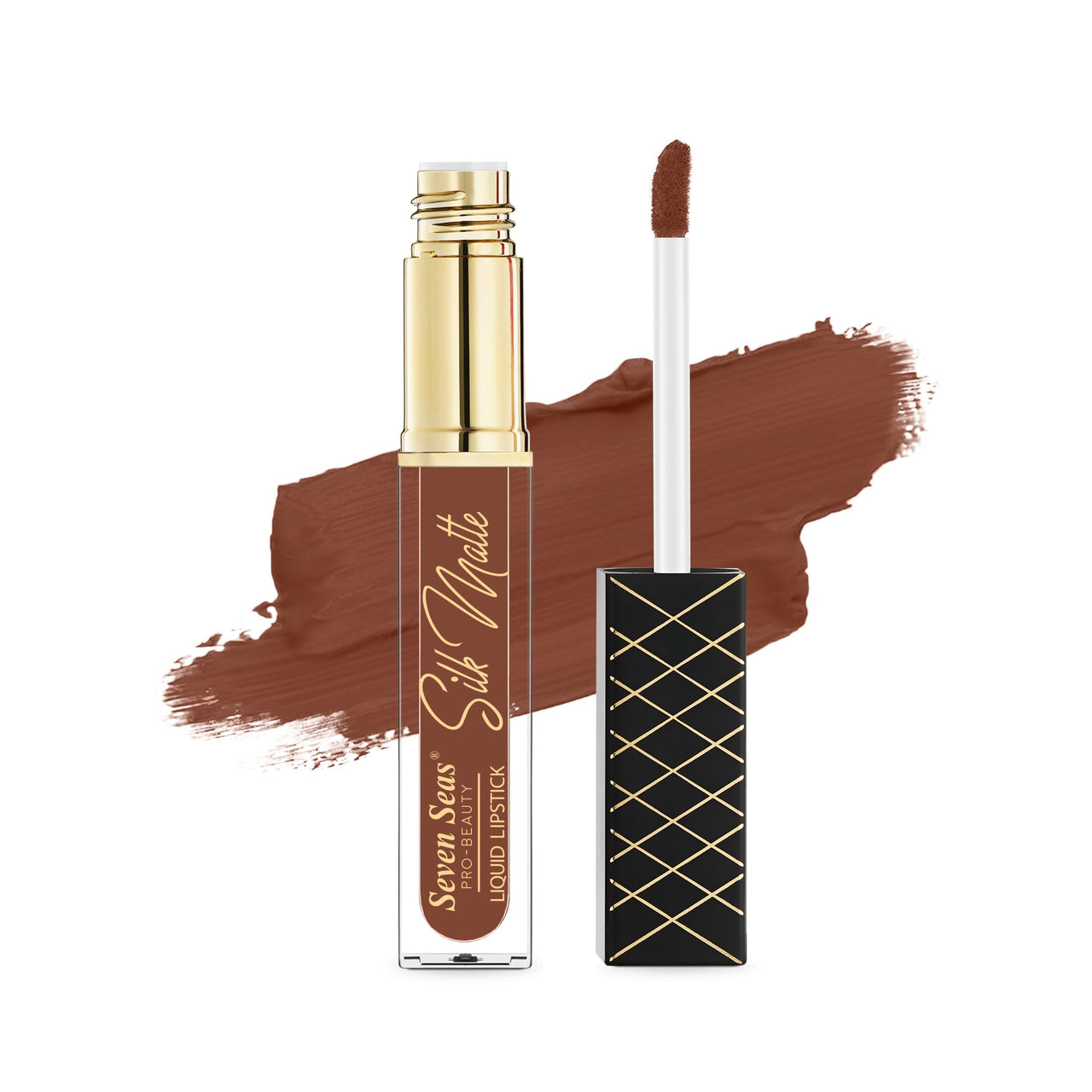 Seven Seas Silk Matte Liquid Lipstick | Long Lasting and Waterproof Liquid Lipstick for Women (Sepa Skin 1, 7ml)