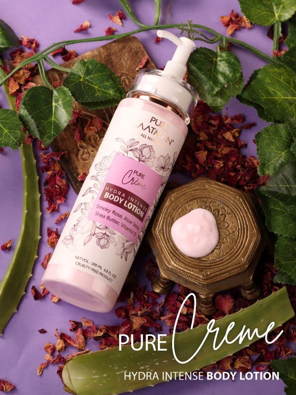 PURE AATMAN Cleansing Shower Gel With Charcoal | Moisturizing, Refreshing,Hydrating | and Body Lotion with Aloe vera Shea butter Vitamin E | dry skin