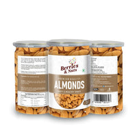 Berries And Nuts Premium California Almond Kernels | Badam, American Badam, California Almonds | 400 Grams | 2 Bottle of 200 Grams