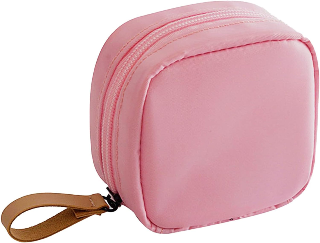 House of Quirk Polyester Makeup Bag Lazy Travel Toiletry Bag Cosmetic Organizer Waterproof Travel Accessories for Women and Girls (Pink)