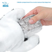 Best Pet Supplies 2-in-1 Stuffless Squeaky Dog Toys with Soft, Durable Fabric for Small, Medium, and Large Pets, No Stuffing for Indoor Play, Holds a Plastic Bottle - Sheep, Cow, Medium Multicolor/Sheep & Cow