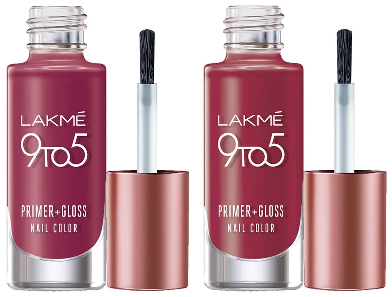 Lakmé 9 To 5 Primer + Gloss Glossy Finish Nail Color & Lakmé 9 To 5 Primer + Gloss Nail Color,6 ML