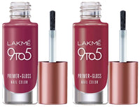 Lakmé 9 To 5 Primer + Gloss Glossy Finish Nail Color & Lakmé 9 To 5 Primer + Gloss Nail Color,6 ML