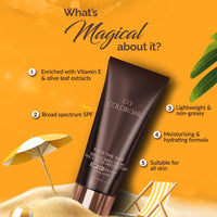Colorbar Face the Sun Broad Spectrum Daily Face Protector, 50 ml | Enriched with Olive Leaf Extract and Vitamin E | 100% Vegan, Paraben Free and cruelty free
