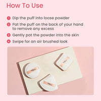 Earth Rhythm Beauty Makeup Powder Puff, Foundation Puff, Sponge for Smooth Coverage | Ultra Soft | Travel Friendly | Square - Pack of 1