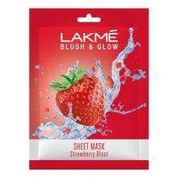 Lakmé 9 To 5 Vitamin C+ Serum (15 ml)&Lakmé Blush & Glow Strawberry Sheet Mask, 25 ml