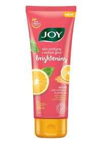 Joy Mandarin & Green Tea Face & Body Scrub for Glowing Skin (200gm) | Exfoliating Scrub with Vitamin C, Brightens & Refreshes All Skin Types | 100% Vegan & Gentle on Skin