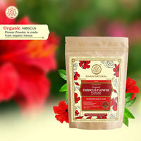 KHADI NATURAL Hibiscus Flower Organic Powder Pack of 2 (2x100gm) 200gm