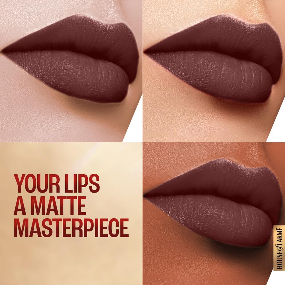 Lakmé 9To5 Primer + Matte Lip Color Mm3 Sangria Weekend, 3.6 G