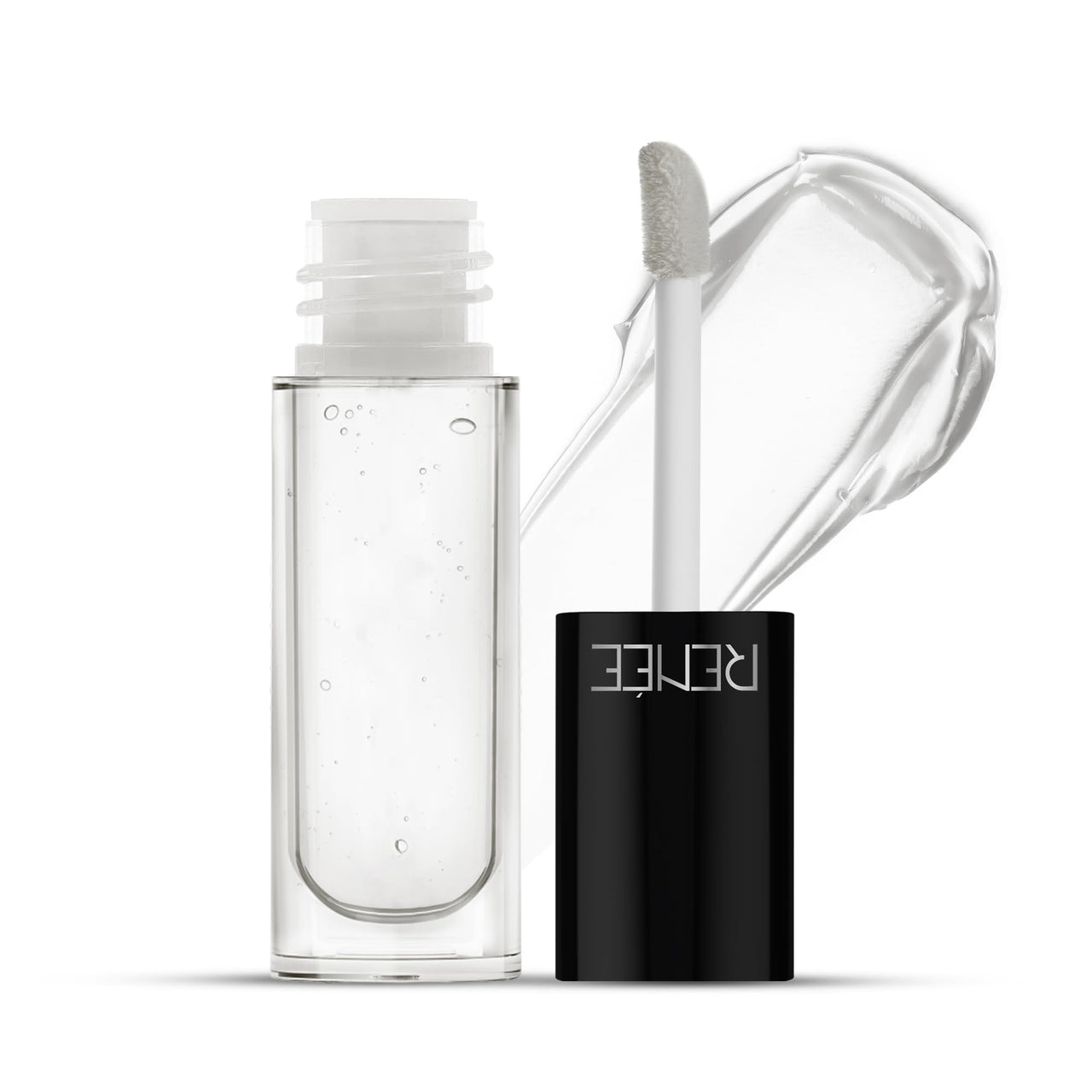 RENEE Hot Matte Lip s Clear Matte Lip Glossy 4.5Ml & Hard Black Kajal Pen With Sharpener Combo