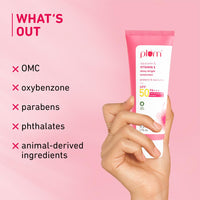 Plum Squalane&Vitamin E Dewy-Bright Sunscreen Spf 50 Pa+++|No White Cast,Lightweight,Non-Sticky|All Skin Types|Sunscreen For Women&Men|100% Vegan|50 G