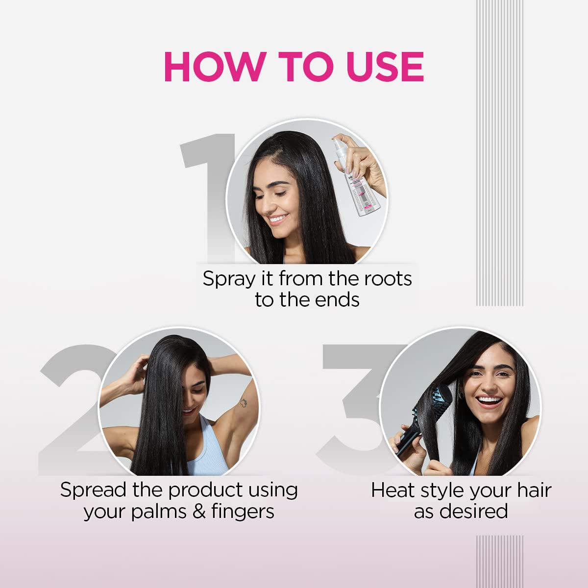 BBLUNT Hot Shot - Heat Protection Hair Mist | No Sulphate, No Paraben, No SLS with Grapeseed Oil & Provitamin B5 | Designed for Indian Hair | For Men & Women | 150 ml