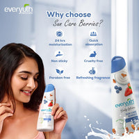 Everyuth Naturals Sun Care Berries Body Lotion (200Ml)|With Spf-15|24 Hours Intense Moisturization With Almond Milk & Berries Extracts|For Deep Skin Nourishment|Quick Absorption|For All Skin Types