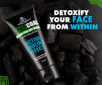 UrbanGabru Charcoal Black Peel Off Mask for Men & Women | Removes Blackheads and Whiteheads | Active Cooling Effect | Deep Skin Purifying Cleansing (60 gm)
