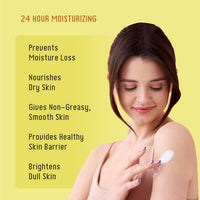 Elibliss 24 Hour Moisturizing Body Lotion | Enriched with Shea Butter & Vitamin E for Skin Barrier Repair, Dry Skin Relief, Soft Smooth Glowing Skin, Non Sticky Everyday Use Lotion 250ml x 2