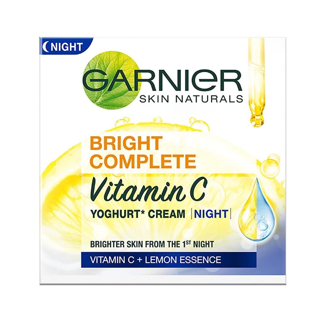 Garnier Bright Complete VITAMIN C Serum Cream UV, 45g & Garnier Bright Complete VITAMIN C YOGHURT Night Cream, 40g
