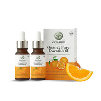 Zenaum Essences 100% Natural Orange Therapeutic Grade Essential Oil | 15ml (Pack of 2)| Mood Uplifting, Skin Brightening & Aromatherapy Sourced from Andhra Pradesh, India | GMP, ISO & IFRA Certified