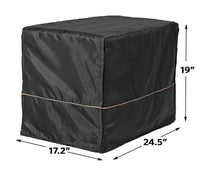 MidWest Homes for Pets Dog Crate Cover, Privacy Dog Crate Cover Fits MidWest Dog Crates, Machine Wash & Dry(Black) Black 24-Inch