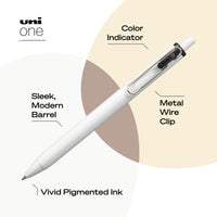Uniball Gel Pen 12 Pack, 0.38mm Ultra Micro Black Ink, Smooth Writing Office Supplies White